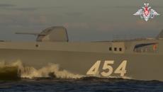 Пуск гиперзвуковой ракеты «Циркон» с борта фрегата «Адмирал Горшков» в Баренцевом море - Videoclip.bg