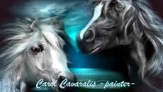 Честита Първа Пролет! С Изкуството на Art Carol Cavaralis Horses - Videoclip.bg