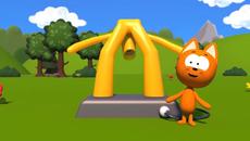 Learning Colors Video for Toddlers MeowMeow Kitty - Nursery Games for Kids with Balloons - Videoclip.bg