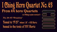 Richard Burdick's Horn Quartet No. 63, Op. 302 No. 63 tuned to 337 Hertz - Videoclip.bg