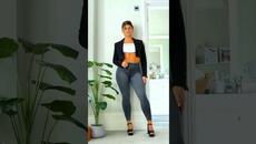 These Fit Jeans look beautiful in this girl #shorts - Videoclip.bg