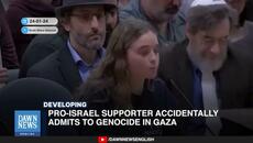 Pro-Israel Supporter Accidentally Admits To Genocide In Gaza | Dawn News English - Videoclip.bg