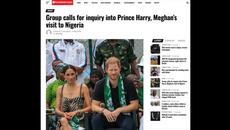 Civil Rights Group DEMAND For Government Inquiry into Harry & Meghan Fake Nigerian Tour - Videoclip.bg