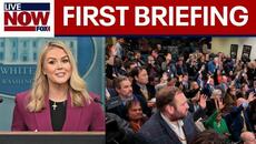 Full: Trump Press Secretary Karoline Leavitt holds first White House Briefing - Videoclip.bg