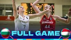 Bulgaria v Hungary | Full Basketball Game | FIBA Women's EuroBasket 2025 Qualifiers - Videoclip.bg