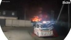 Massive fireballs fill the sky as Ukrainian drones blitz Russian oil depots in latest blow to Putin - Videoclip.bg