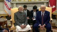 President Donald Trump meets with Indian Prime Minister Narendra Modi - Videoclip.bg