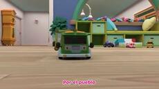 Las Ruedas del Bus | Canciones Infantiles | RosieBoo en español - Videoclip.bg