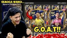 MAKKK GOAT CRISTIANO RONALDO & GOAT LIONEL MESSI OVR 107!! AKU MAU KEDUANYAAA!! - EA FC MOBILE 25 - Videoclip.bg