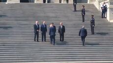 President Trump arrives at US Capitol for luncheon with Irish PM  | VOA News - Videoclip.bg