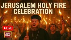 Благодатният огън слезе в Йерусалим 2025 - The Holy Fire descended on Jerusalem LIVE - Videoclip.bg