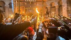 Христос Воскресе! Благодатният огън слезе в Йерусалим 2025 - The Holy Fire descended on Jerusalem LIVE - Videoclip.bg