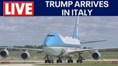 President Donald Trump arrives in Italy for Pope Francis' funeral - Videoclip.bg