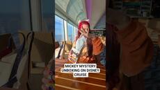 Unbox a Mickey Mouse Labubu mystery box at sea with me! onboard Disney Cruise #popmart #unboxing - Videoclip.bg
