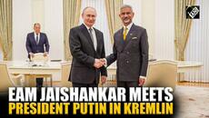 Watch: EAM S Jaishankar calls on Russian President Vladimir Putin in Kremlin - Videoclip.bg