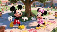 Mickey and Minnie Go to School  Learning and Playing Fun for Kids - Videoclip.bg