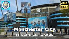 Manchester City |Etihad Stadium| Outside Stadium Walking Tour 4K HDR Including North Stand expansion - Videoclip.bg