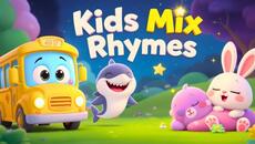 Kids Mix Rhymes & Poems | Wheels on the Bus, Twinkle Twinkle, Baby Shark, Sleeping Bunnies - Videoclip.bg