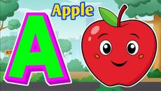 ABC Rhymes for Toddlers |A to Z ABC Phonics Song for Kids | Phonics Fun with A for Apple #kidssongs - Videoclip.bg