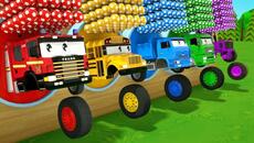 Super Simple Songs - Baby shark - Find the right wheel for each car - Baby Nursery Rhymes - Videoclip.bg