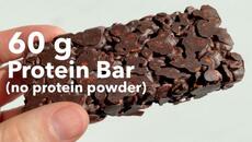 Homemade 60 g Protein Bar without protein powder + super CRISPY - Videoclip.bg