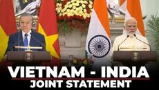 LIVE: Vietnam President, PM Modi exchange MOUs & Joint Statement | To Lam | India | Delhi - Videoclip.bg