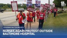 Nurses again protest outside Baltimore hospital - Videoclip.bg