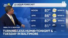 Turning Less Humid Tonight & Tuesday - Videoclip.bg