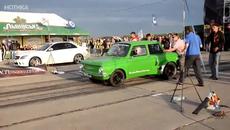Zaz 968 turbo срещу Mercedes Benz c63 A M G - Videoclip.bg
