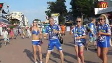 Танци В Центъра на Слънчев Бряг 2014 - За Конкурса Pharrell Williams - Happy day 2014 Bulgaria Sunny Beach - Videoclip.bg