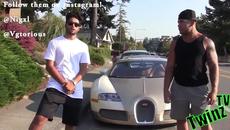 На лов за златотърсачки с Bugatti Veyron - Videoclip.bg