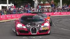 Звукът на четири Bugatti Veyron и още... - Videoclip.bg