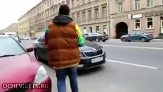 На пътят в Русия - Водна атака ...миене на стъклата - Videoclip.bg