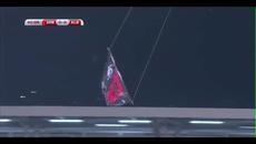 Знаме на Велика Албания Взриви мача от евроквалификациите между Сърбия и Албания в Белград 15.10.2014 - Videoclip.bg