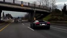 Катастрофа на Murcielago след гонка с Viper в Канада запечатано от видеорегистратор - Videoclip.bg