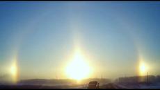 Три слънца в небето над Русия ! 17.02.2015 г. Челябинск - Videoclip.bg