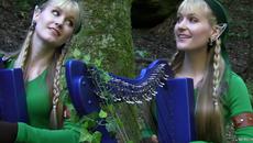 Camille and Kennerly - LOST WOODS   Harp Twins  (Legend of ZELDA) - Videoclip.bg