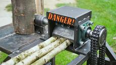 Дробилка за дърво и разделител на трупи - Изработка - Videoclip.bg