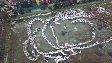 Богоявление в Калофер от БГдрон! Epiphany Day Celebration in Kalofer, Bulgaria with a drone - Videoclip.bg