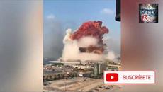 Explosion at Beirut, Lebanon. Beyrouth, Libano, Libanes, Libia. EXPLOSION. SAME TO HIROSHIMA - Videoclip.bg