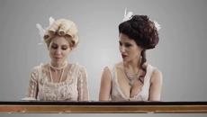 Marija & Julijana - Mozart Symphony No 40 piano cover salsa version!!! Моцарт Симфония No 40 пиано - Videoclip.bg