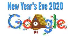 Нова година 2021 с Гугъл - New Year's Eve 2020 Google Doodle Clock Countdown New Year's Eve - Videoclip.bg