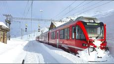 4K Cab ride St. Moritz - fresh snow, strong winds & snowdrifts - Videoclip.bg