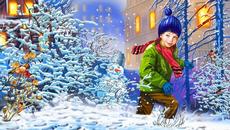 ❄️ Забавление на  пързалката ... (painting) ⛄️ - Videoclip.bg