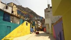 Hillside Neighborhood Turned Into Massive Painting - Videoclip.bg