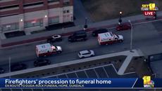 LIVE: SkyTeam is over over a procession taking EMT/Firefighters Sadler and Lacayo to a funeral ho… - Videoclip.bg