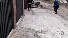 Ukrainian civilians flee as Russian shelling intensifies in Ukrainian city of Irpin - Videoclip.bg