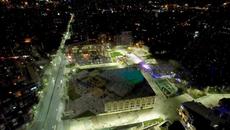 Ледената пързалка в Пловдив полет с дрон - Videoclip.bg