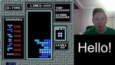 NES Tetris no rotation lvl0 start 60 lines [Former World Record] - Videoclip.bg