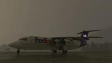FedEx BAe 146-300QT Kodiak to Anchorage, Alaska (nasty weather) - Videoclip.bg